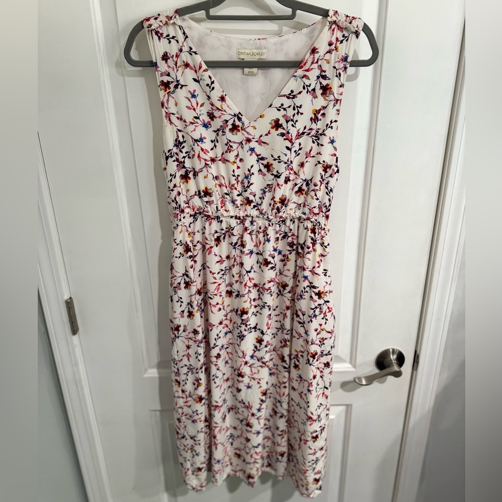 Cynthia Rowley Multicolor Floral Midi Dress